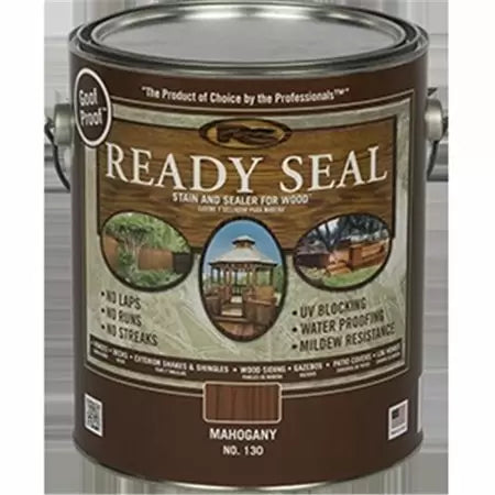 Ready Seal Exterior Wood Stain and Sealer - Mahogany, 1 Gallon (1 Gallon, Mahogany)