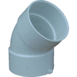 PVC Pipe Sewer Drain Elbow, 45-Degree, 6-In.