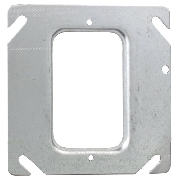 Thomas & Betts Steel City  4 x 1/4 in. Raised 1 Gang Square Device Cover for Drywall Construction