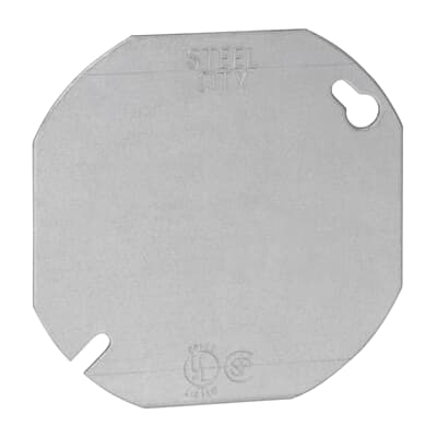 ABB Steel City Blank Octagon Metal Electrical Box Cover