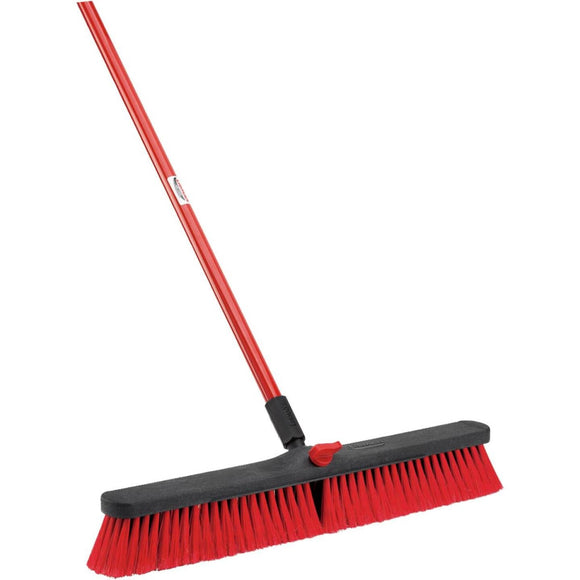 Libman 24 In. W. x 64 In. L. Steel Handle Multi-Surface Medium Sweep Push Broom