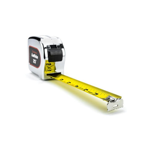 Crescent Lufkin 1-1/8 x 25' Chrome Case Yellow Clad Tape Measure (1-1/8 x 25', Yellow)
