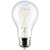 Satco Lighting S12460 5A19/CL/LED/E26/927/4PK/120V LED Clear
