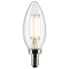 Satco Lighting S21819 4B11/LED/927/CL/120V/E12/2CD LED Clear Candelabra
