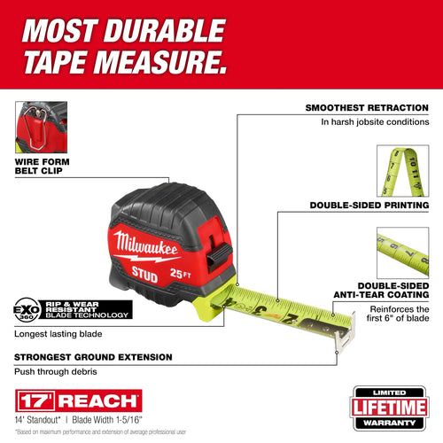 Milwaukee STUD™ Tape Measure