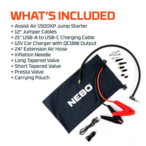 NEBO Assist Air 1500XP Jump Starter and Air Compressor