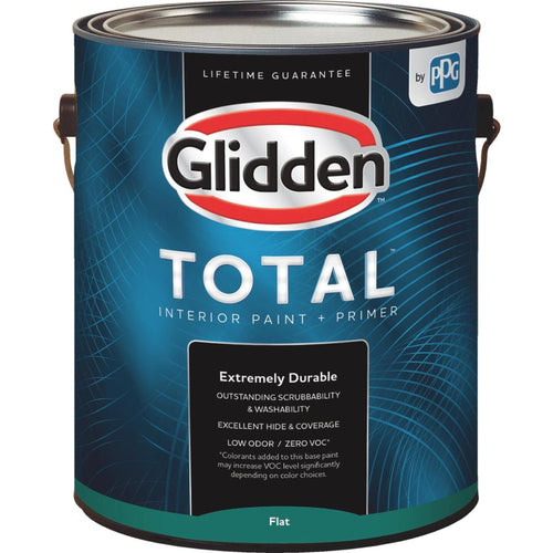 Glidden Total Interior Paint + Primer Flat Midtone Base 1 Gallon