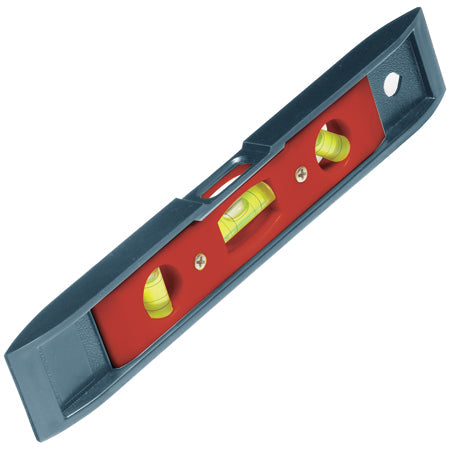 Kraft Tool Company 9” Utility Plastic Magnetic Torpedo Level (3 Vials)