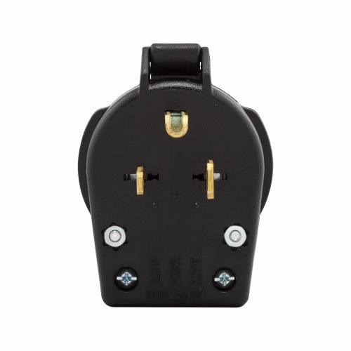 Eaton Cooper Wiring Arrow Hart Heavy-Duty Universal Nema Power Plug 30A/50A, 250V Black