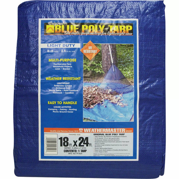 Dize Blue Poly Tarp - 18 x 24 ft.