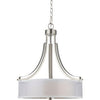 Hardware House 207737 El Dorado Series Chandelier, 3 Light ~ Satin Nickel