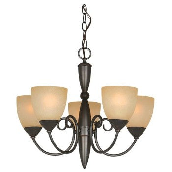 Hardware House 543728 5 light Chandelier, Berkshire Series ~ Classic Bronze