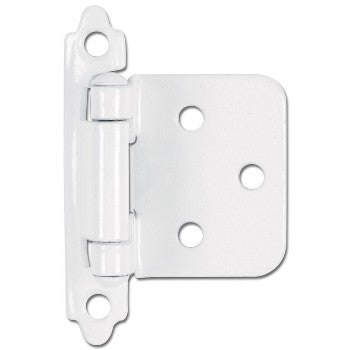 Hardware House 599936 Flush Cabinet Hinge, White