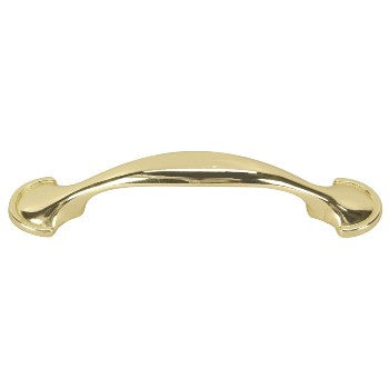 Hardware House 643304 Spoon Cabinet Pull, Brass