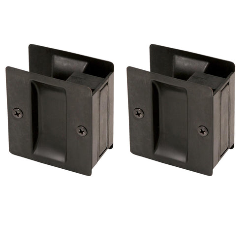 Design House 2-Pack Rectangular Pocket Door Passage is Finished in Oil Rubbed Bronze
