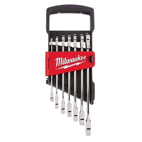 Milwaukee 7pc Ratcheting Combination Wrench Set - Metric