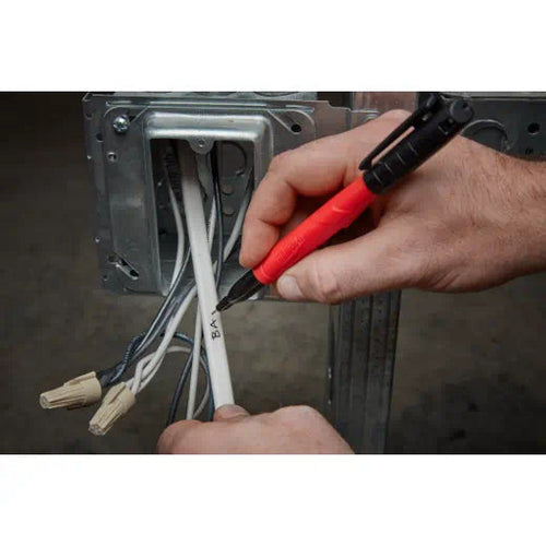 Milwaukee INKZALL™ Ultra Fine Point Jobsite Markers Black