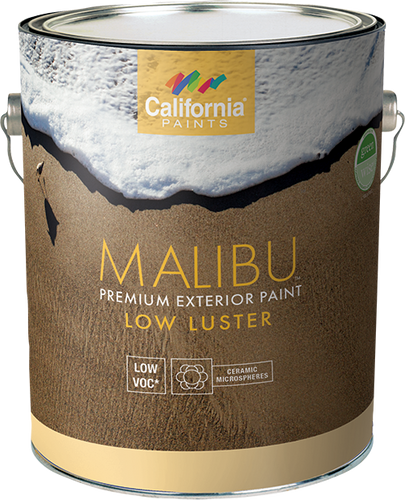 California Paint Malibu Premium Exterior Paint Pastel Tint Base, 1 Gallon Gray Seal