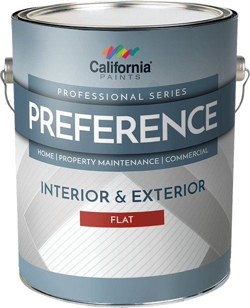 California Paint Preference Interior & Exterior Paint Flat, 1 Gallon Super Hide White