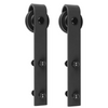 Delaney Hardware 1000 Series Flat Track Sliding Barn Door Hardware Kit (8-Foot Door)