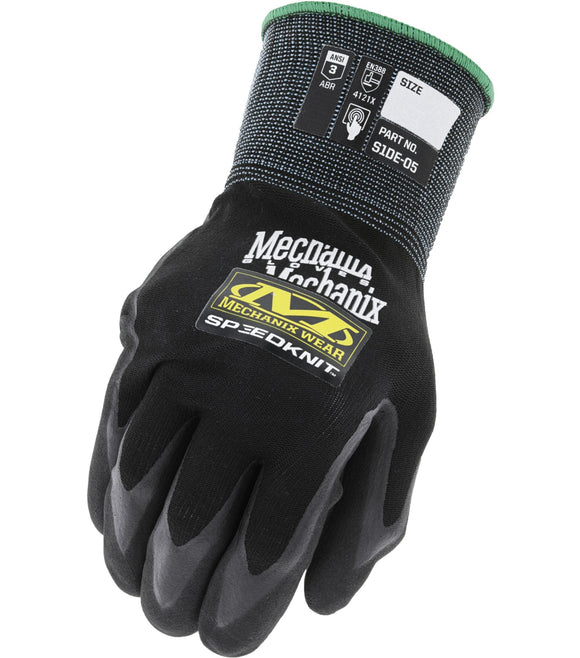 Mechanix Wear Coated-Knit Work Gloves Speedknit™ Utility - Blended Sizing Large/X-Large, Black