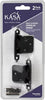 Kasaware KFHO-A-MB2 Selfclose Overlay Hinge, Matte Black - Pack of 2