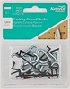 National Hardware Locking Curved Hooks 1/4, Zinc Plated