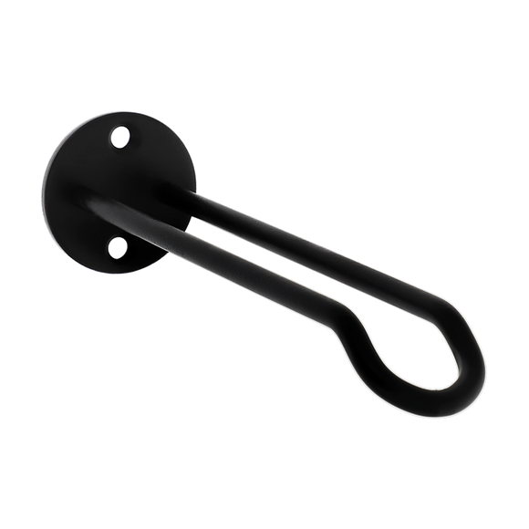 National Hardware Plant Hanger Wall Base 1-1/4x7-in, Black