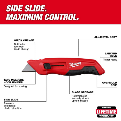 Milwaukee Side Sliding Utility Knife