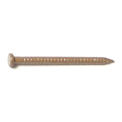 Midwest Fastener Dark Oak Brown Painted Steel Panel Flat Head Nails