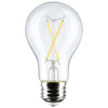 Satco Lighting S12460 5A19/CL/LED/E26/927/4PK/120V LED Clear