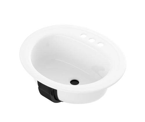 Bootz Azalea Porcelain Enamel Studmount Sink in White