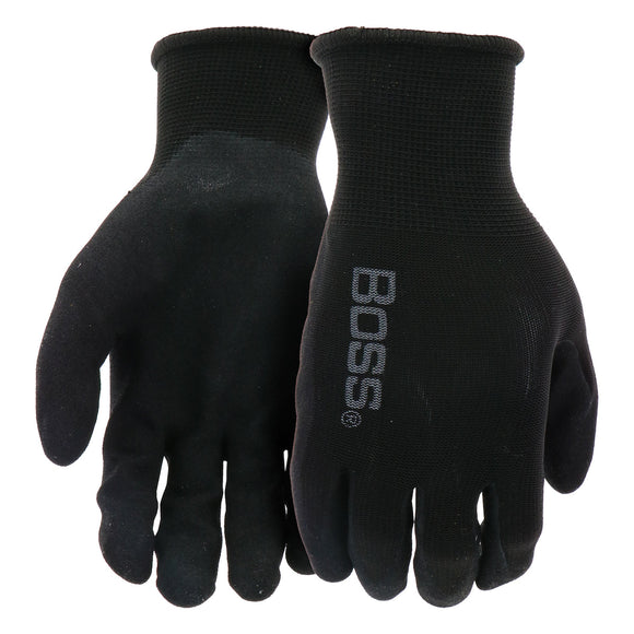 Boss Tactile Grip Foam Nitrile Palm Coating Gloves