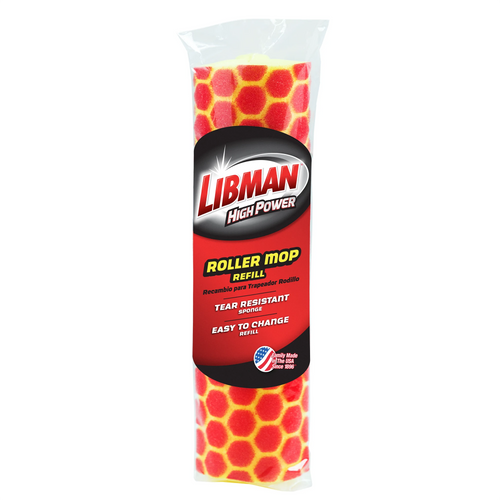 Libman Roller Mop with Scrub Brush Refill