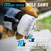 Spyder 4-5/8 Tungsten Carbide Tipped (TCT) Non-Arbored Hole Saw Rapid Core Eject™