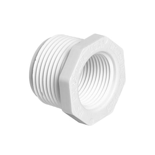 Thrifco 8113570 1 Inch x 1/2 Inch Threaded x Threaded PVC Bushing SCH 40