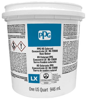 PPG Paint Formula Pro Colorant Raw Umber LX