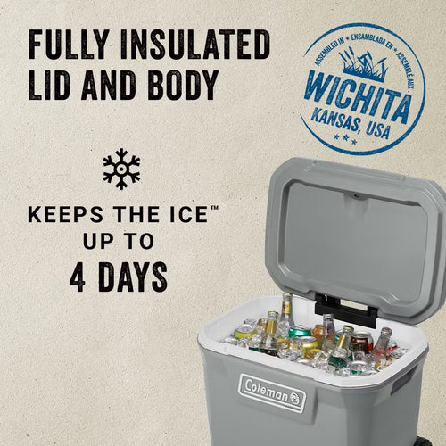 Coleman Classic Series™ 65-Quart Wheeled Cooler