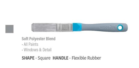 Wooster Brush Flex & Fit Square Bristle Paint Brush 8711