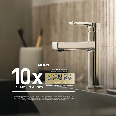 Moen Chateau Chrome Two-Handle Low Arc Laundry Faucet