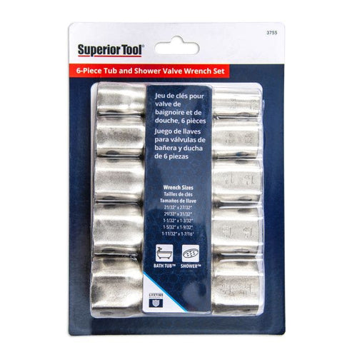 Superior Tools 6-Piece Tub and Shower Valve Wrench Set (6 Pack)