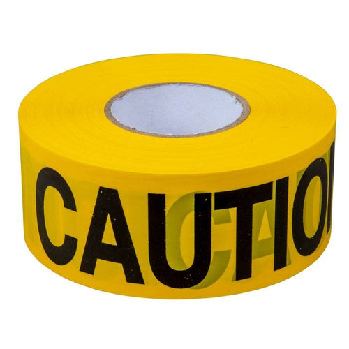 C.H. Hanson CAUTION Barricade Tape 1000' x 3 x 3Mil (12 rolls)