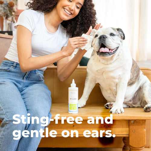 Oxyfresh Advanced Pet Ear Cleaner - Fastest Itch Relief & Squeaky Clean Ears