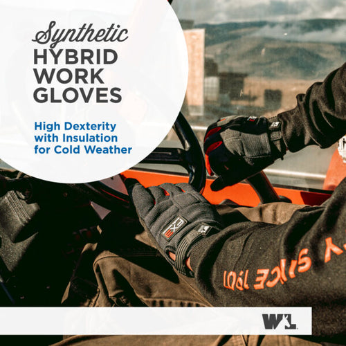 Wells Lamont Men’s FX3® Fleece Lined Synthetic Leather Adjustable Wrist