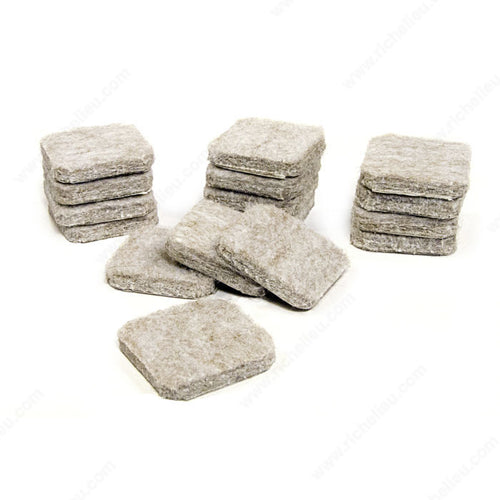 Richelieu Hardware ECO FELTAC® Beige Square Felt Pads