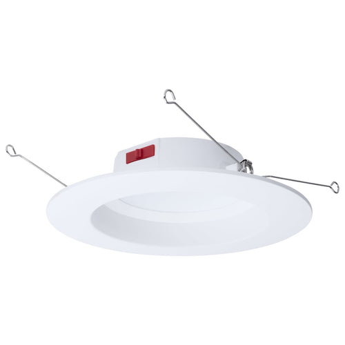 Satco 8 Watt LED Downlight Retrofit 5-6 Inch CCT Selectable Round White Finish