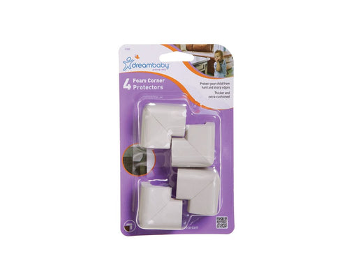 Dreambaby Classic Foam Corner Protectors - 4 Pack, Grey