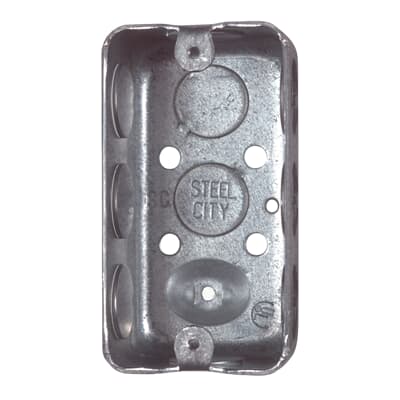 ABB Installation Steel City 5837112-25R One Gang Utility Box