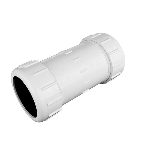 NDS PVC Compression Coupling 4 IPS UC White