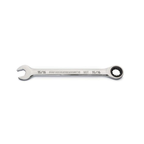 GearWrench 15/16 90-Tooth 12 Point Ratcheting Combination Wrench